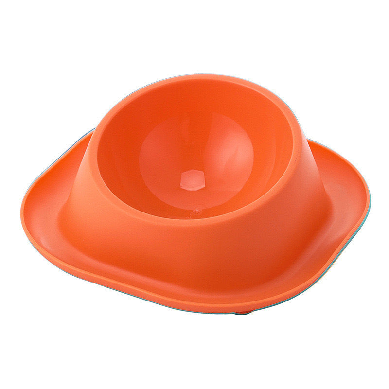 Anti-ant Cat Bowl Stainless Steel Oblique Mouth Anti-leakage Cat Food Holder